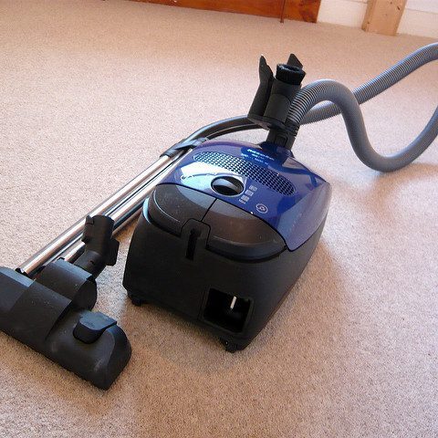 Now that we have carpet for the first time, we need a vacuum for the first time. Behold the lovely little Miele, which nicely sucks up all of the fuzzy bits of wool which the new carpet is prone to shed.